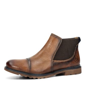 Bugatti herren Glattleder Stiefeletten - cognac braun