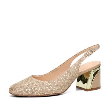 ETIMEĒ damen elegante Pumps mit offener Ferse - beige