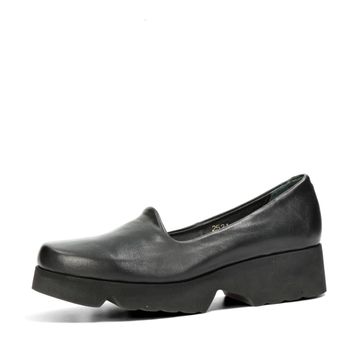 ETIMEĒ damen Glattleder Halbschuhe - schwarz