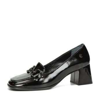 ETIMEĒ damen Glattleder Halbschuhe - schwarz