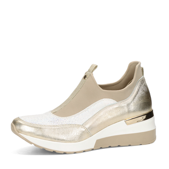 ETIMEĒ damen Glattleder Sneaker - gold