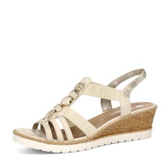 Remonte damen bequeme Sandalen - gold