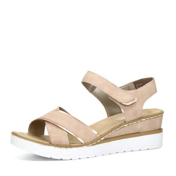 Rieker damen alltags Sandalen mit Klettverschluss - light pink