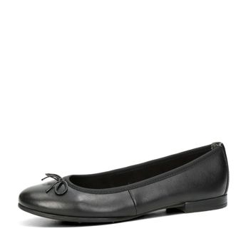 Tamaris damen Glattleder Ballerinas - schwarz